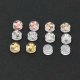 Silver ear plugs, one pack
