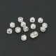 Silver ear plugs, one pack